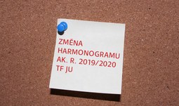 ZMĚNA HARMONOGRAMU AK. R. 2019/2020!